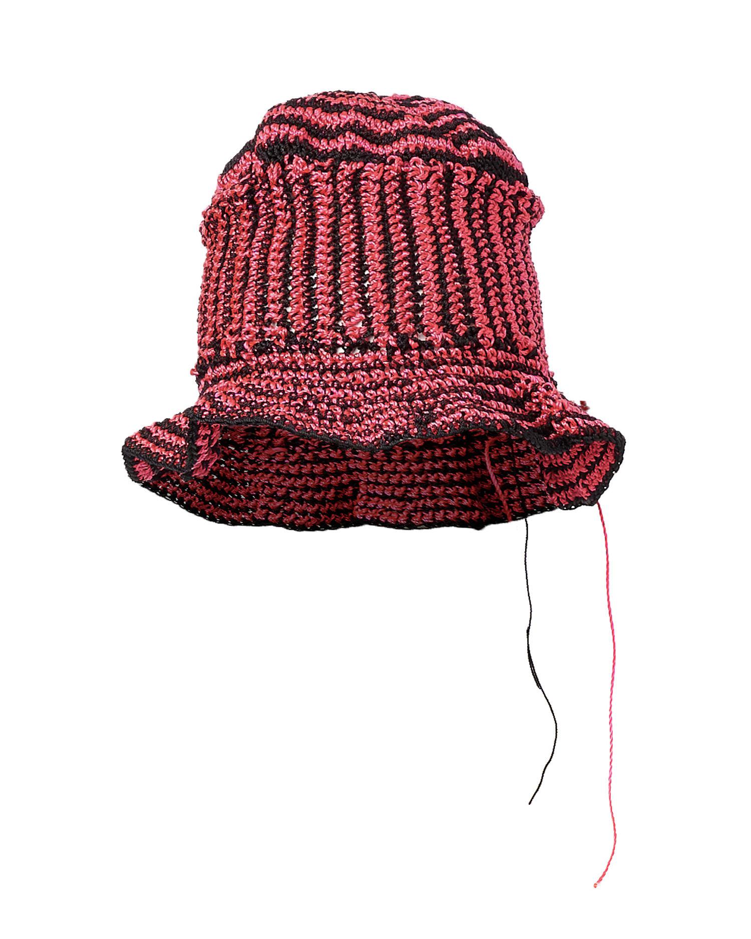 Crochet bucket hat by CHRISTIAN STONE