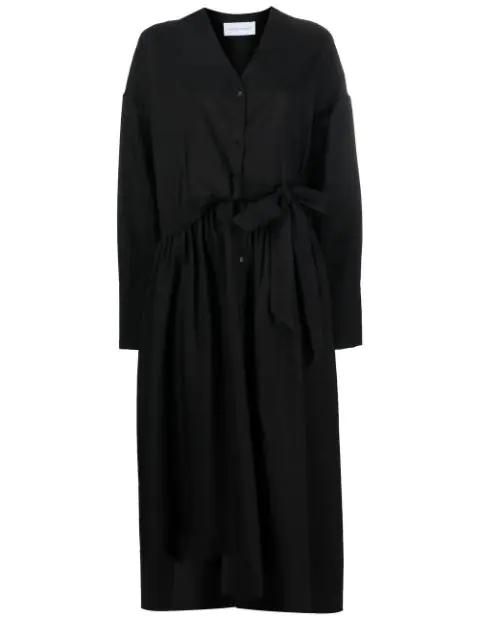 button-front pleated dress by CHRISTIAN WIJNANTS