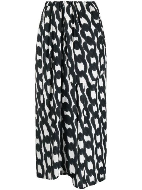 chain-link print skirt by CHRISTIAN WIJNANTS