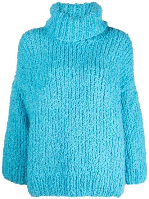 roll neck wool-blend jumper by CHRISTIAN WIJNANTS