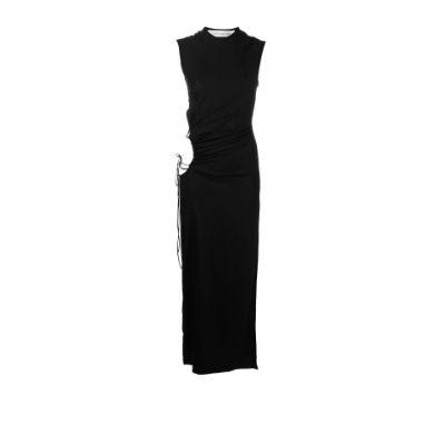 black Bertoia sleeveless cut-out maxi dress by CHRISTOPHER ESBER