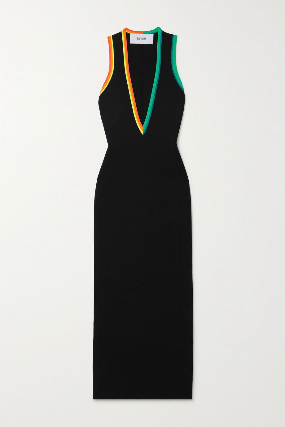 Striped stretch-jersey maxi dress by CHRISTOPHER JOHN ROGERS