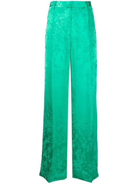 jacquard high-waisted trousers by CHRISTOPHER JOHN ROGERS