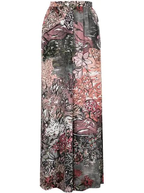 wide-leg printed trousers by CHUFY