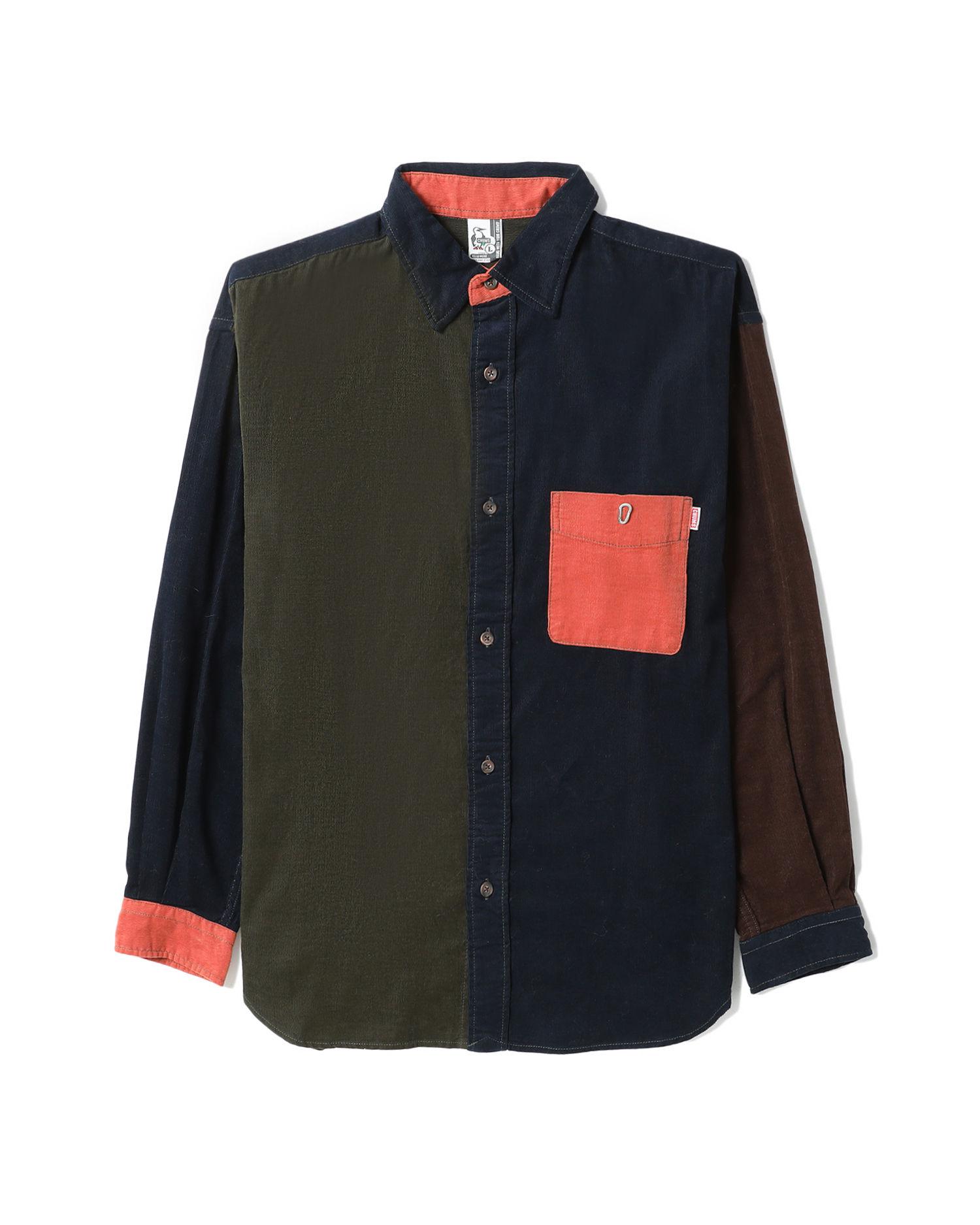 Colour blocked corduroy shirt by CHUMS