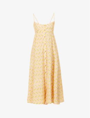 Deia sleeveless cotton-poplin midi dress by CIAO LUCIA