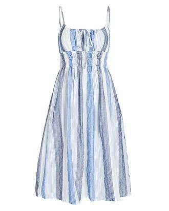 Gabriela Striped Cotton Gauze Midi Dress by CIAO LUCIA