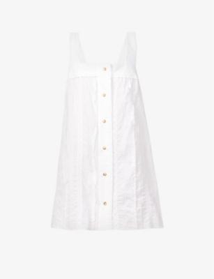 Notte ruffle-trim cotton mini dress by CIAO LUCIA