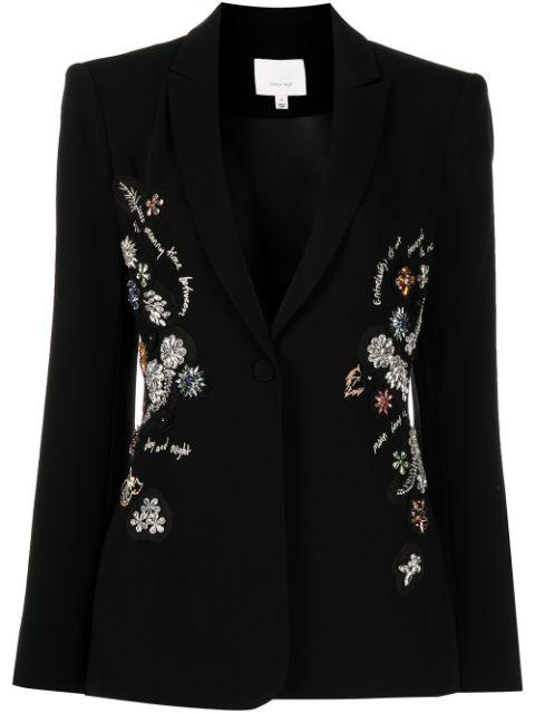 patch-embroidered blazer by CINQ A SEPT