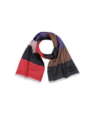Wide Stripe Scarf with Frayed Edge by CIRCUS BY SAM EDELMAN