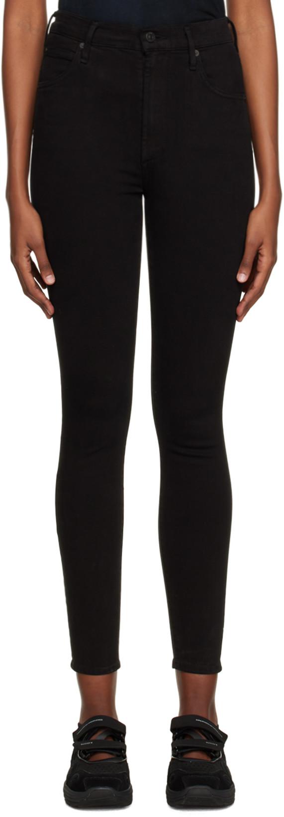 Black Chrissy High-Rise Skinny Jeans by CITIZENS OF HUMANITY