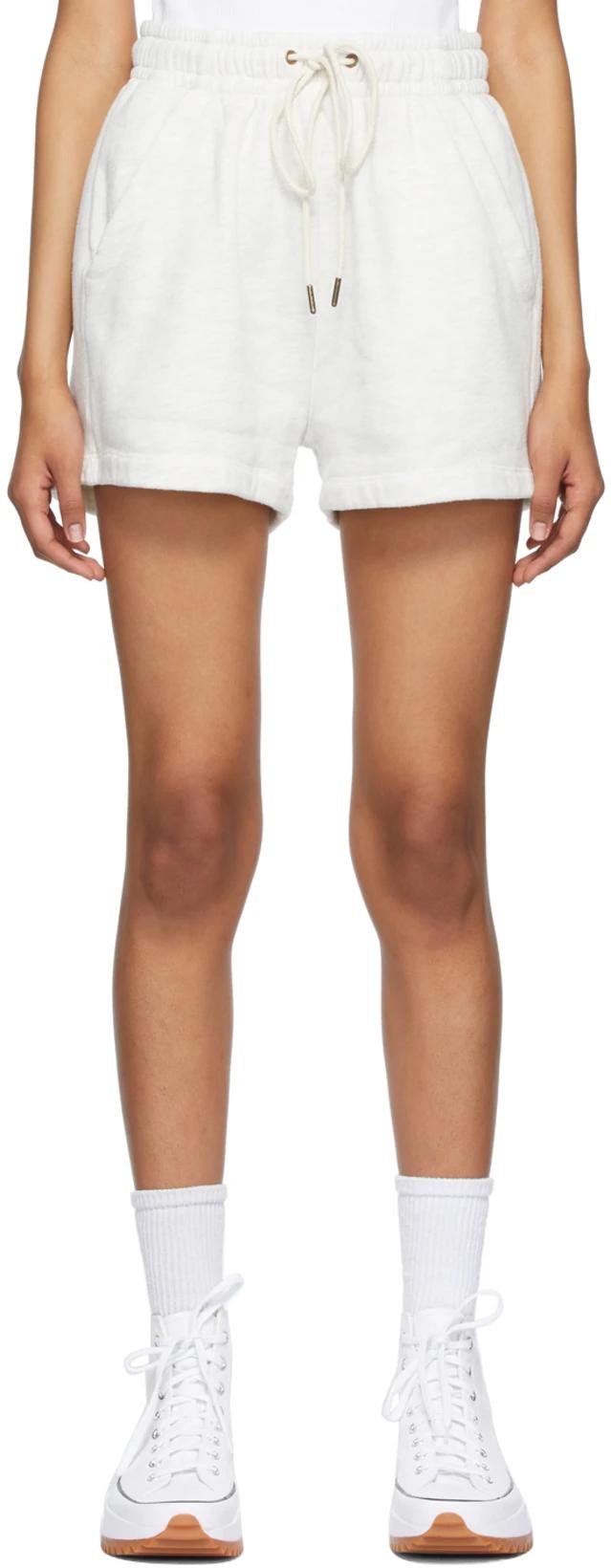 Off-White Fleece Olympia Shorts by CITIZENS OF HUMANITY