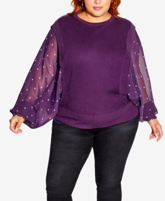 Plus Size Trendy Gina Top by CITY CHIC