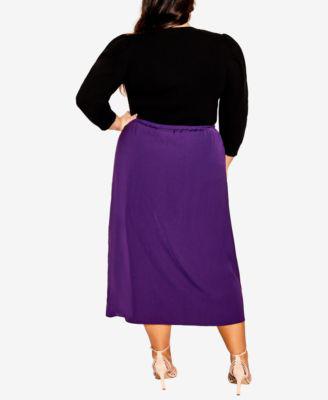 Plus Size Trendy Zoey Skirt by CITY CHIC