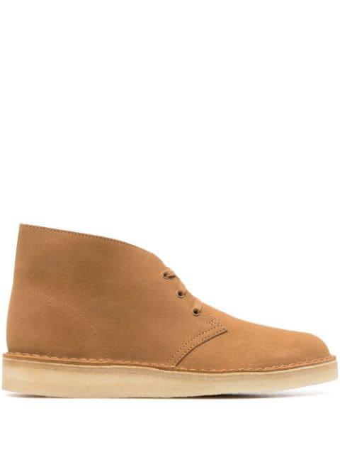 lace-up suede desert boots by CLARKS ORIGINALS