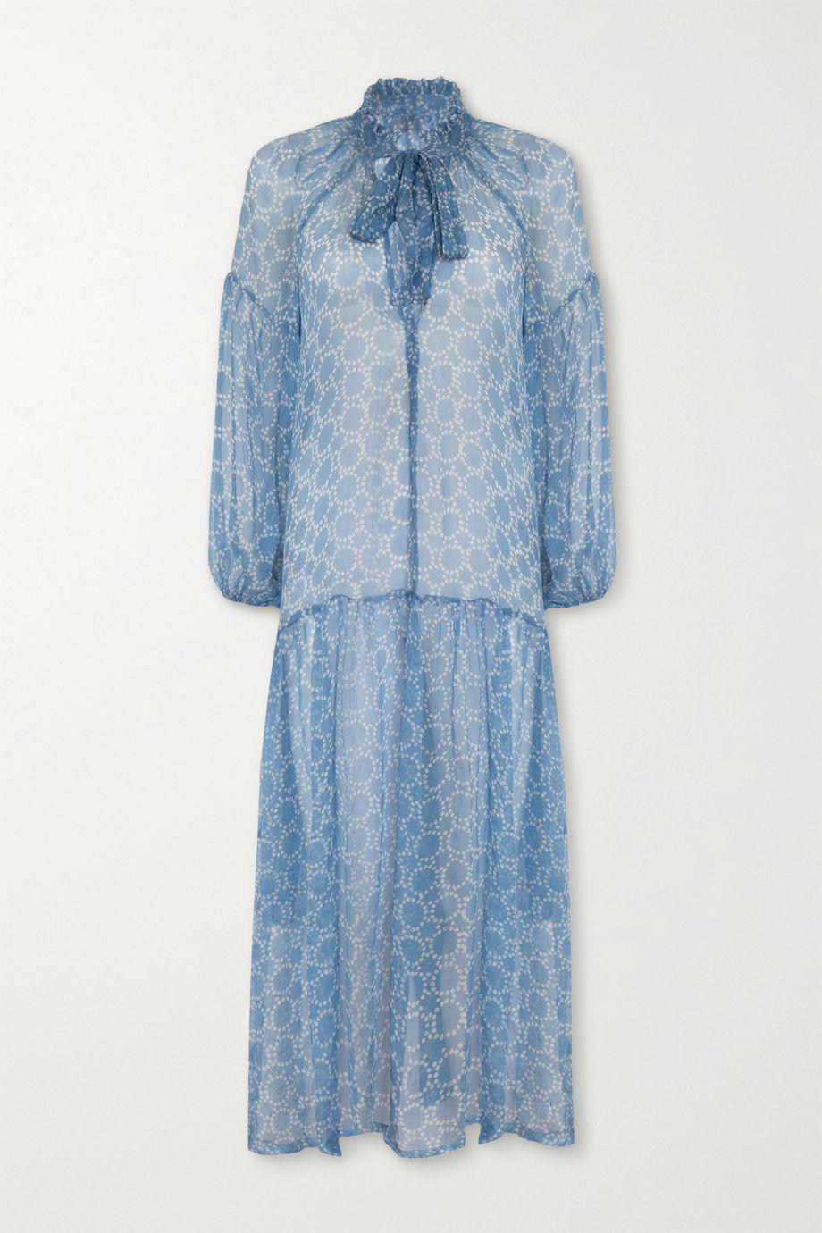 + NET SUSTAIN Donna printed silk-crepon dress by CLOE CASSANDRO
