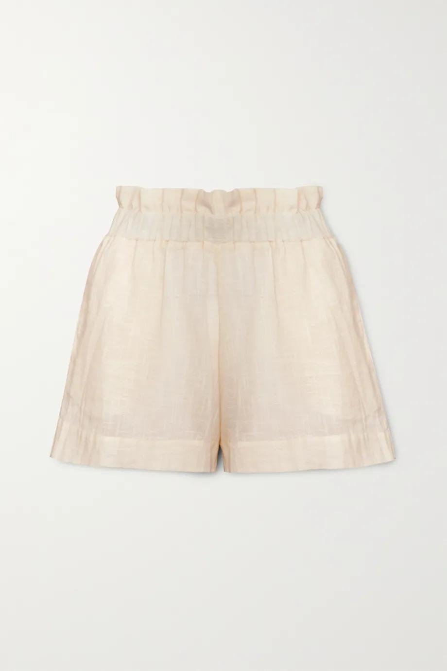 + NET SUSTAIN Jamie organic cotton-gauze shorts by CLOE CASSANDRO