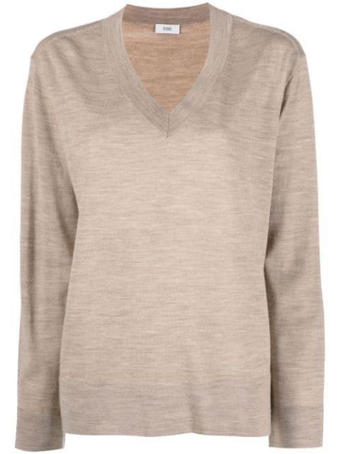 V-neck organic-wool jumper by CLOSED