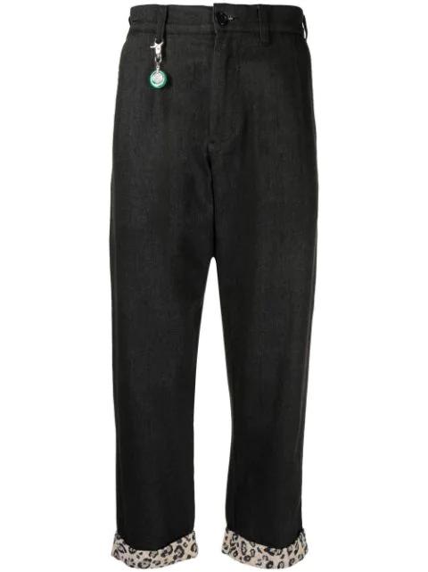 turn-up straight-leg trousers by CLOT