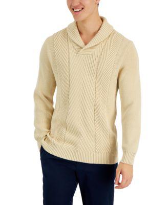 Men's Chunky Shawl Neck Sweater by CLUB ROOM