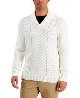 Men's Chunky Shawl Neck Sweater by CLUB ROOM
