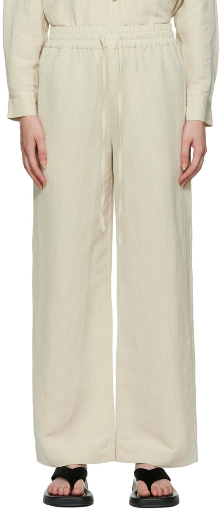 Beige Relaxed Trousers by CO