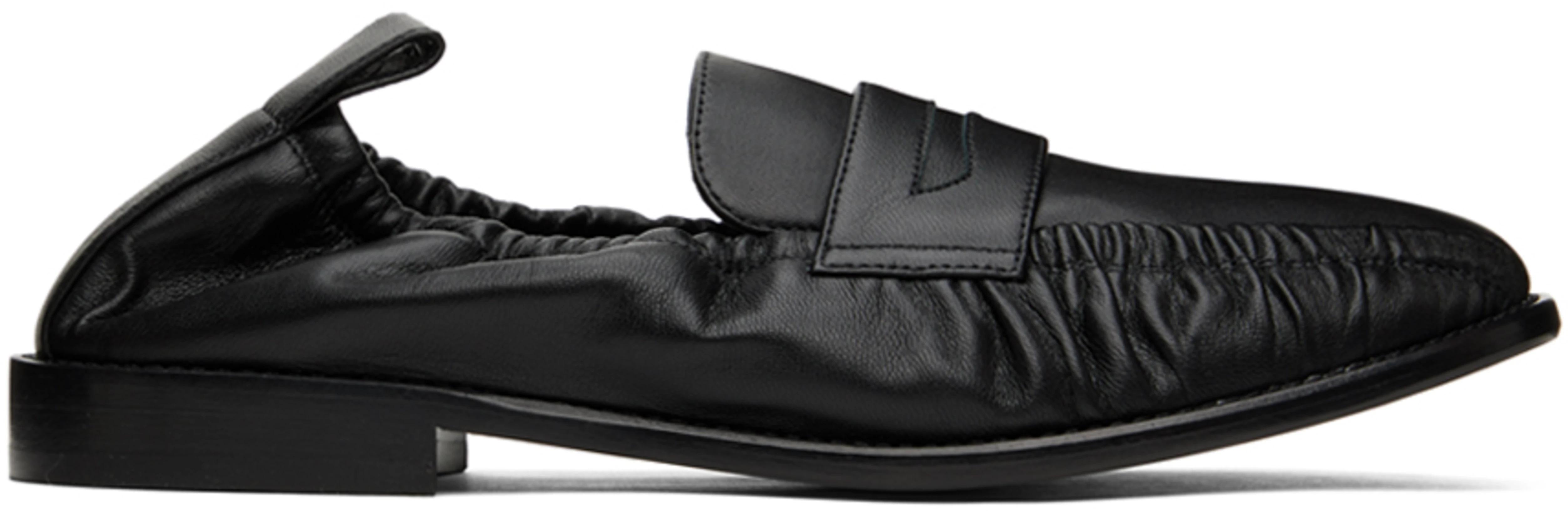 Black Leather Loafers by CO