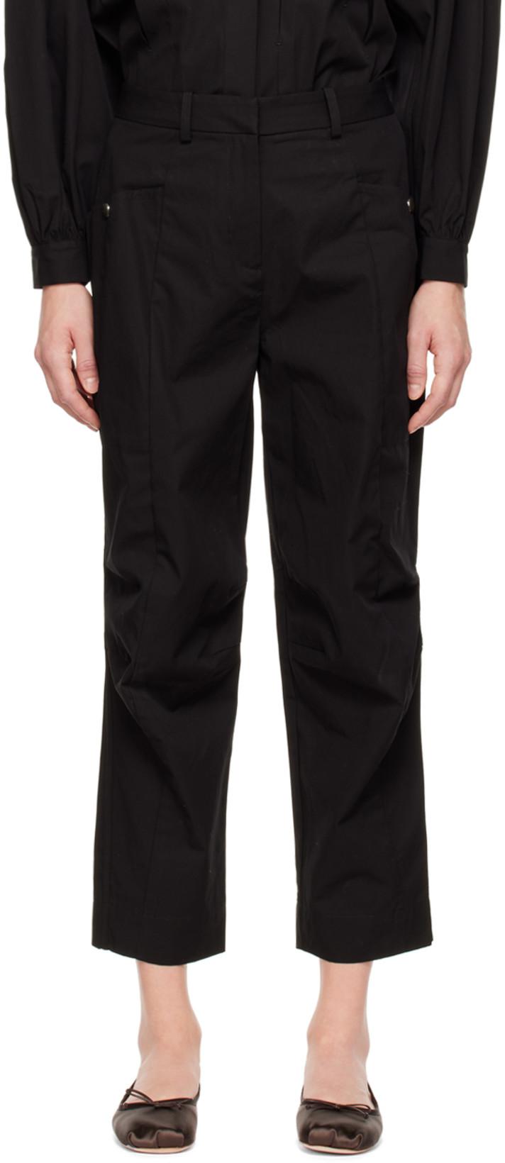 Black Patch Pocket Trousers by CO
