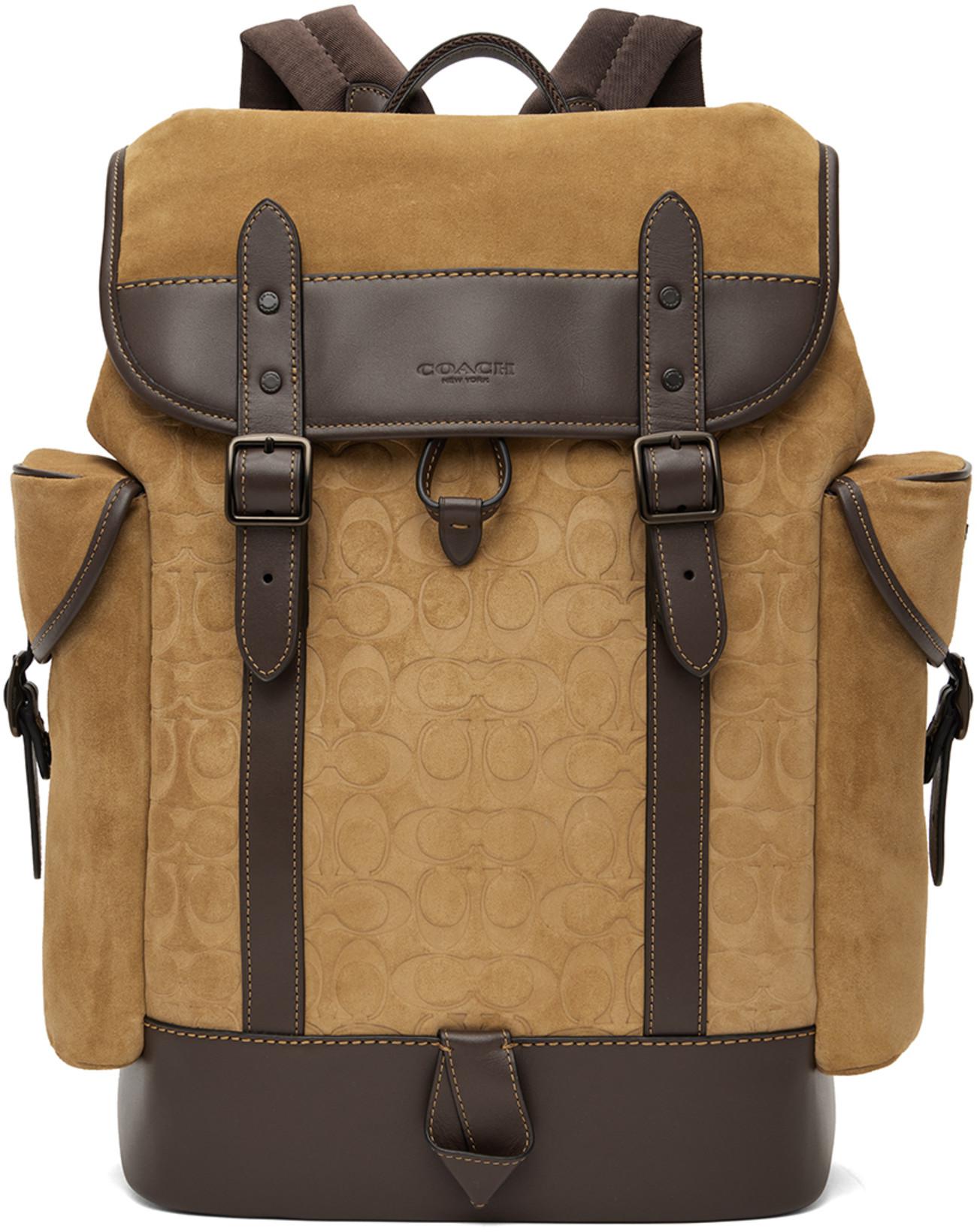 Brown Hitch Backpack by COACH