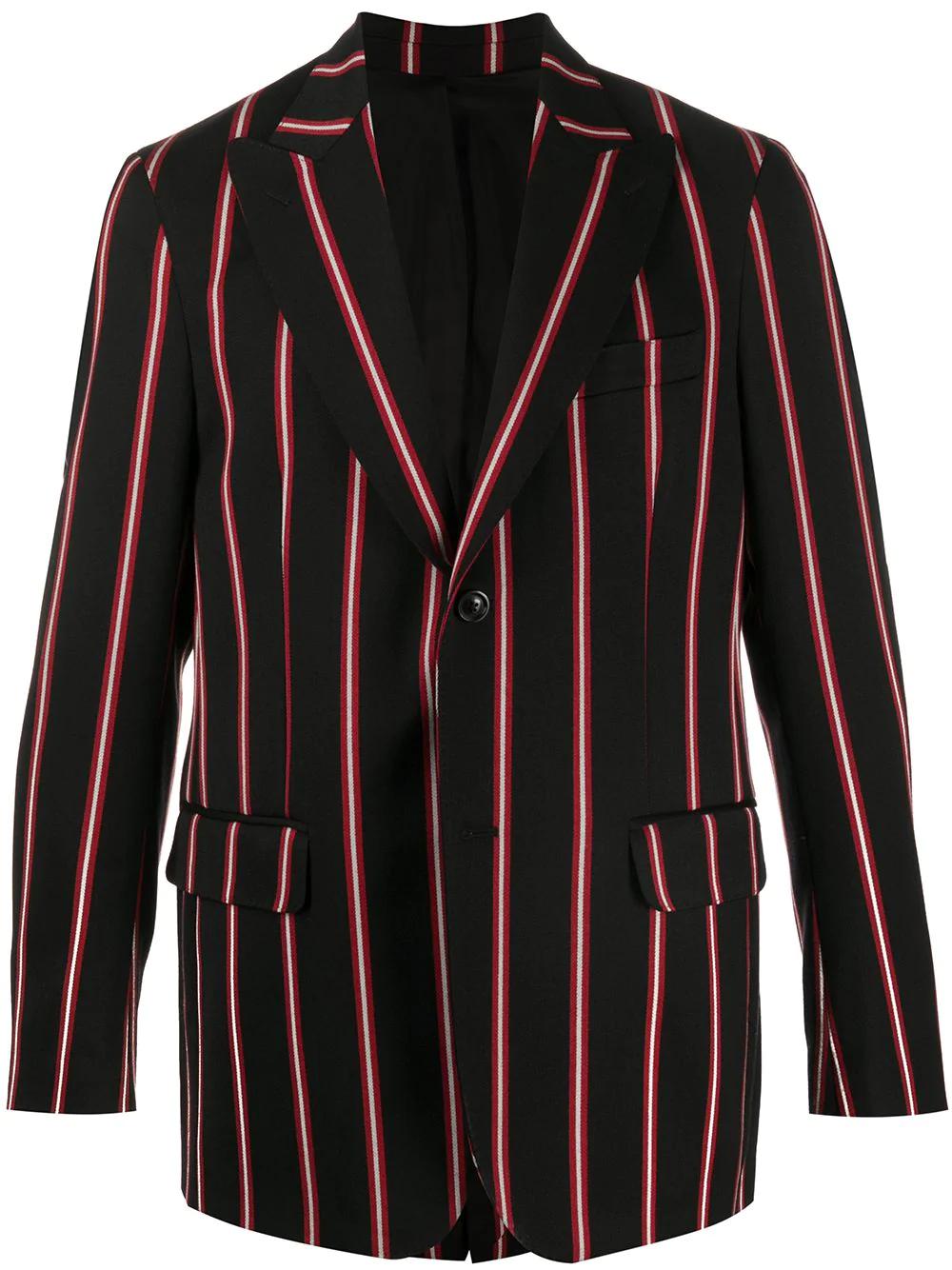 striped fitted blazer by COBRA S.C.