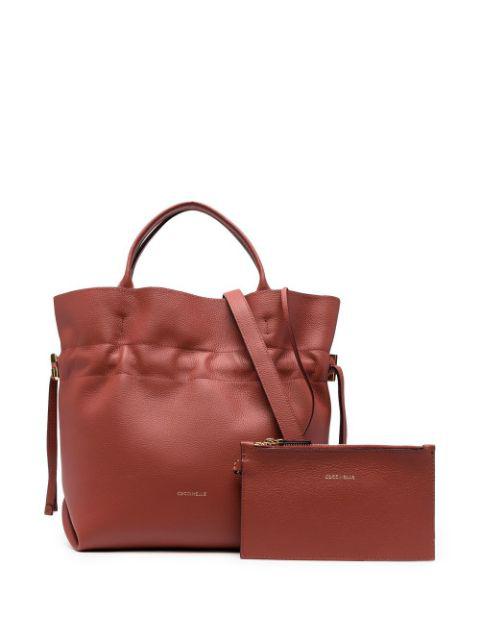 drawstring leather tote bag by COCCINELLE