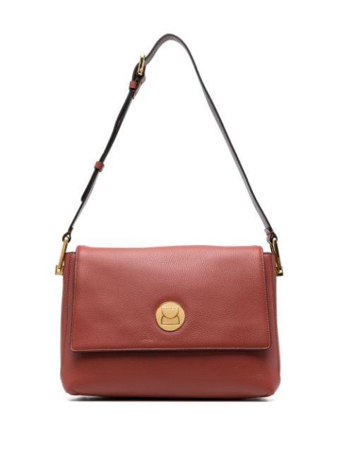 grained leather shoulder bag by COCCINELLE
