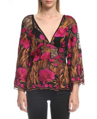 Embroidered Lace Blouse by COLCCI