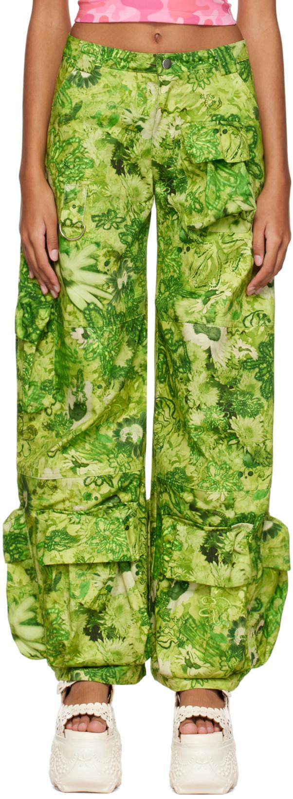 Green Garden Trousers by COLLINA STRADA