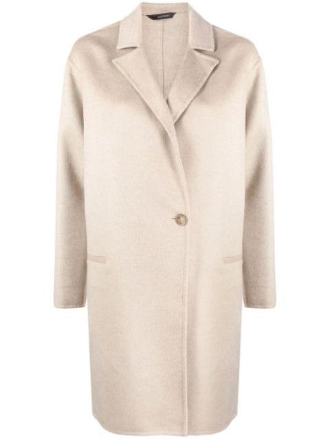 cashmere single-breasted coat by COLOMBO