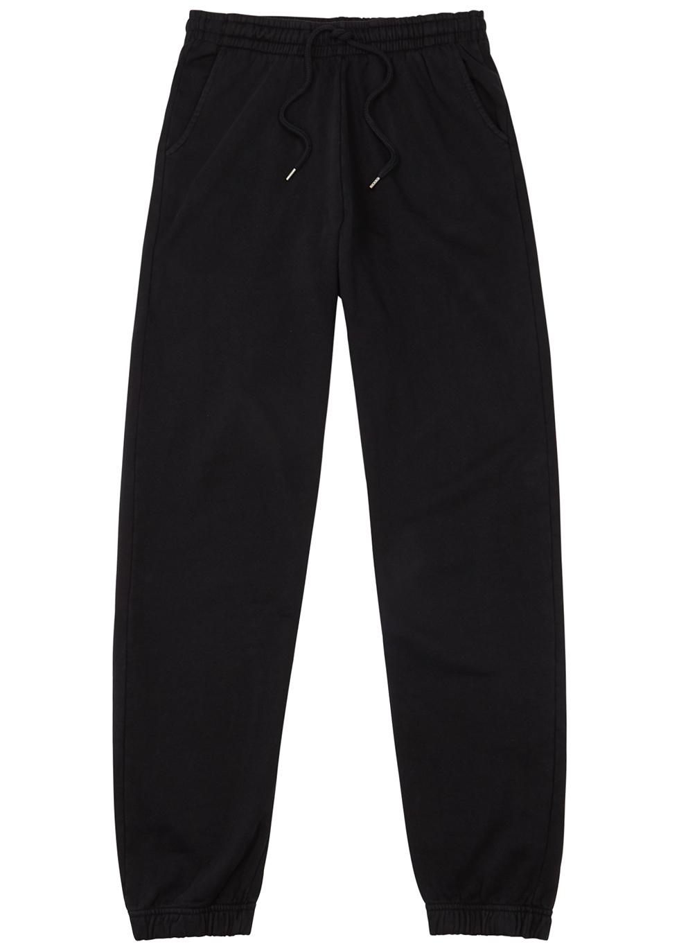 Black cotton sweatpants by COLORFUL STANDARD