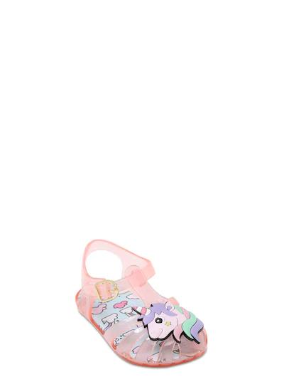 Unicorn jelly sandals by COLORS OF CALIFORNIA