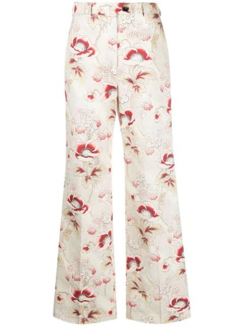floral-print wide-leg trousers by COLVILLE