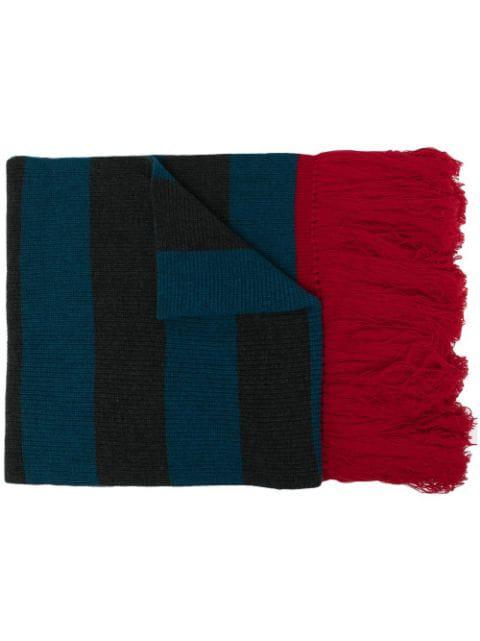 stripe-print knit scarf by COLVILLE