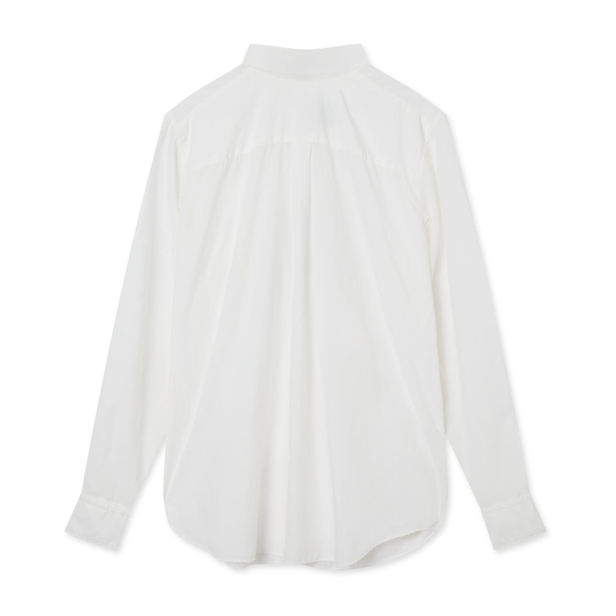 BLACK Comme des Garçons Back to Front Shirt (White) by COMME DES GARCONS