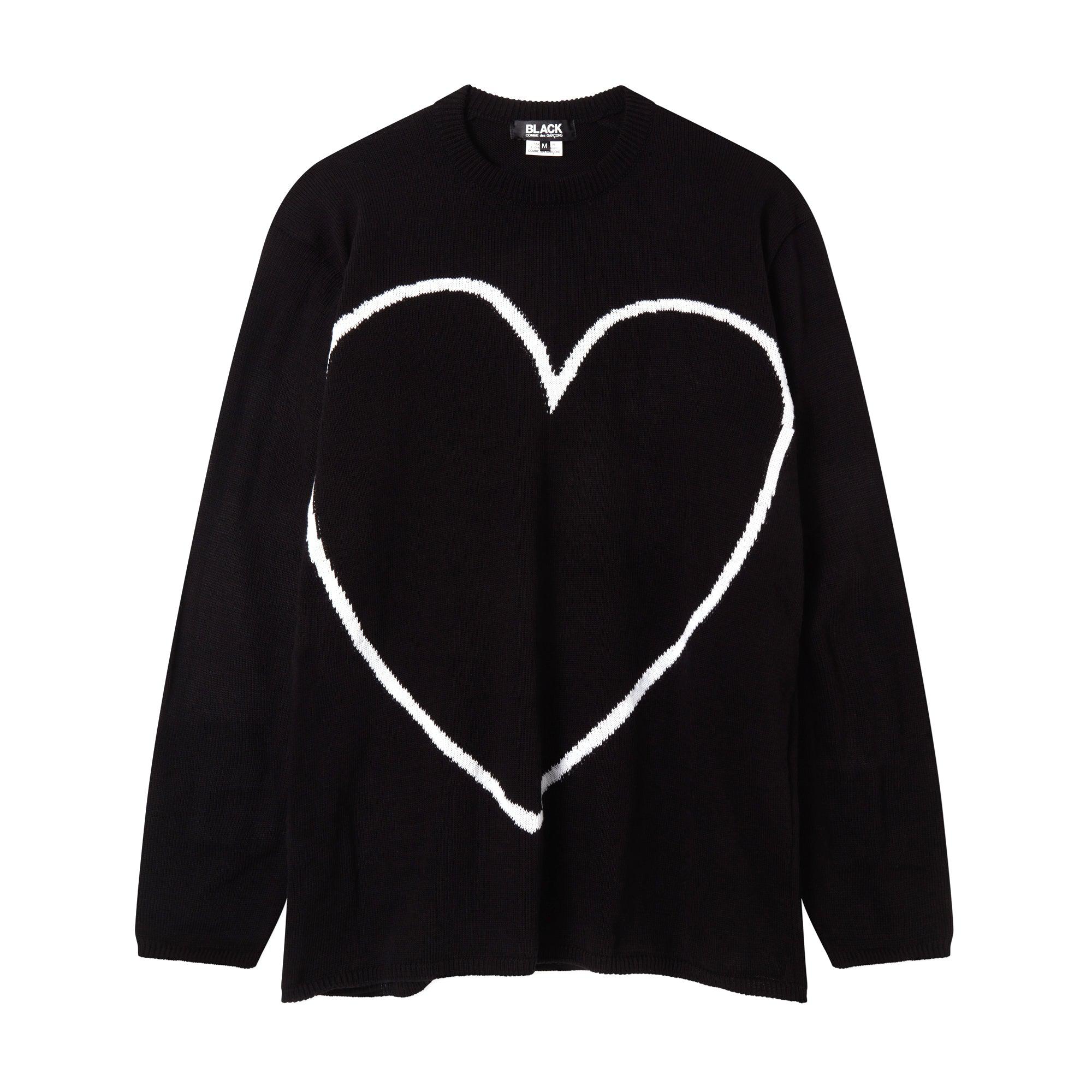 BLACK Comme des Garçons Oversized Pullover (Black) by COMME DES GARCONS