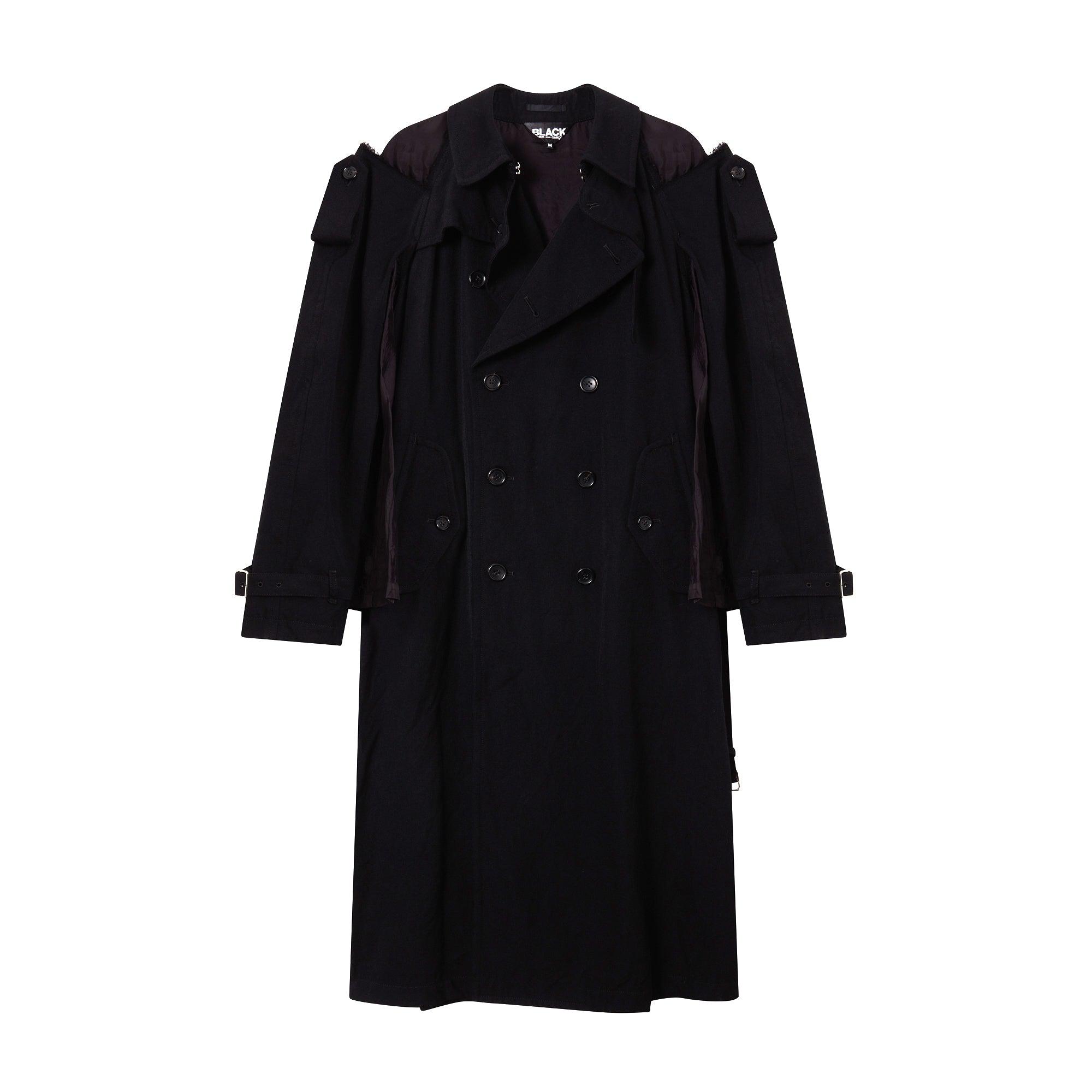 BLACK Comme des Garçons Wool Coat (Black) by COMME DES GARCONS