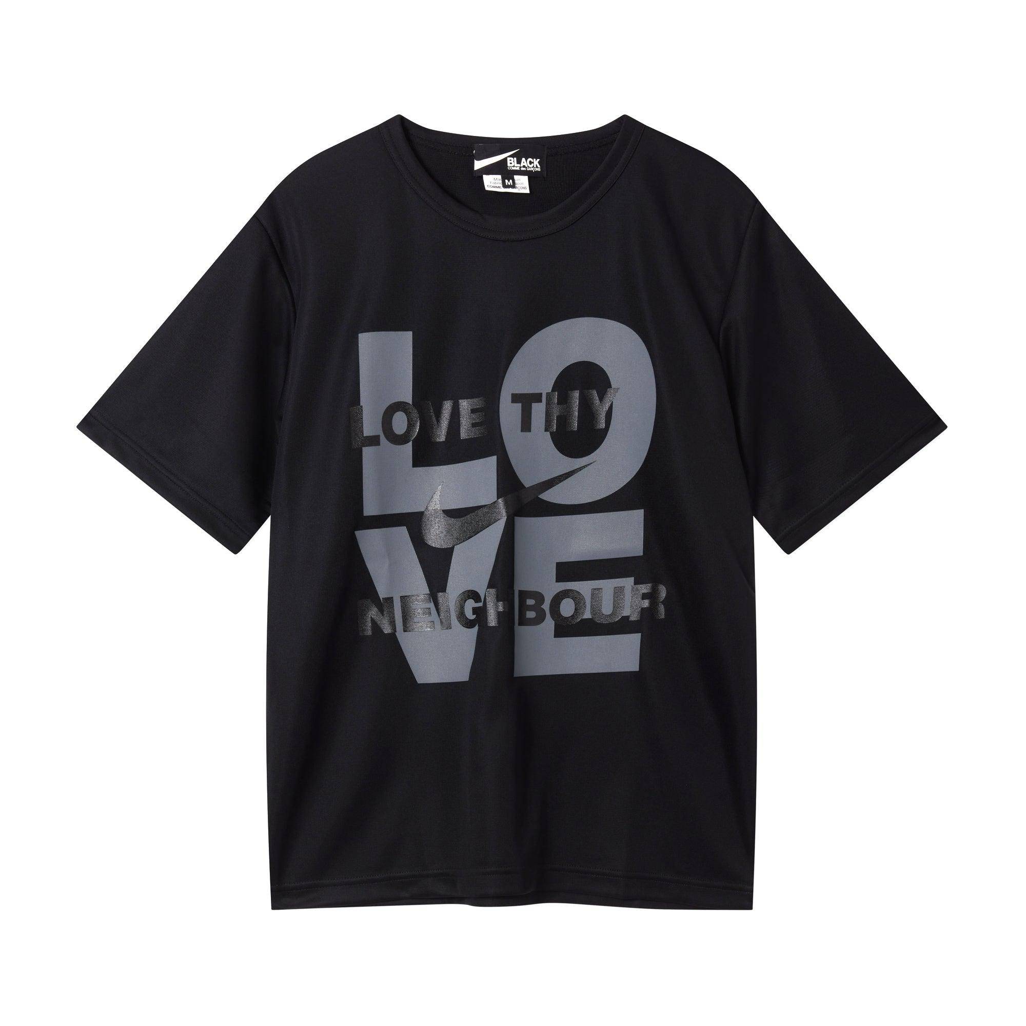 BLACK Comme des Garçons x Nike Love Thy Neighbour T-Shirt (Black) by COMME DES GARCONS