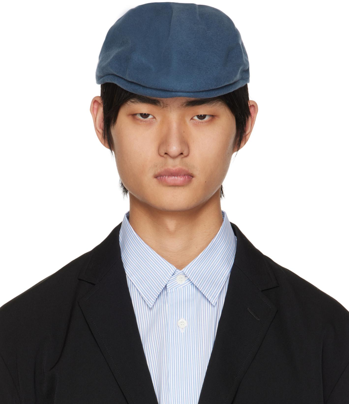 Navy Brushed Cap by COMME DES GARCONS