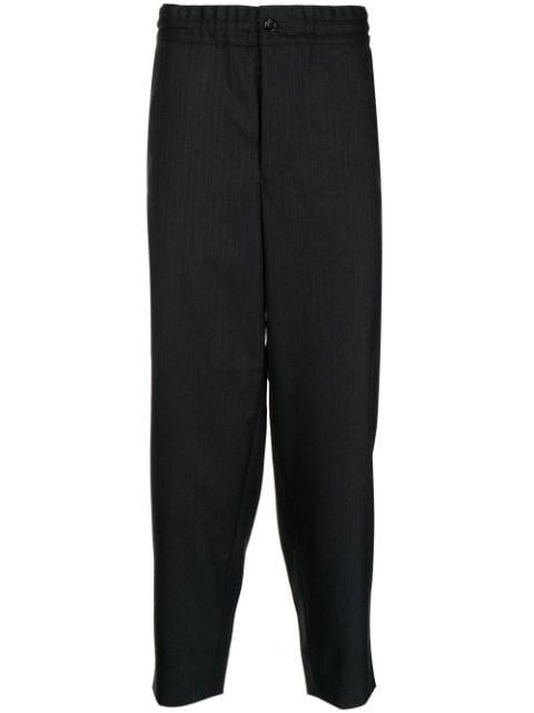 straight-leg wool trousers by COMME DES GARCONS