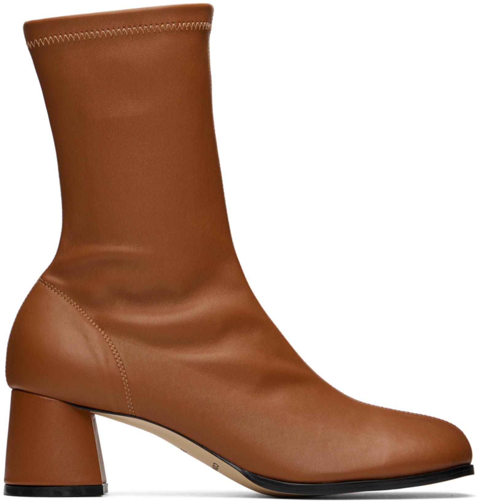 SSENSE Exclusive Brown Basique Boots by COMME SE-A