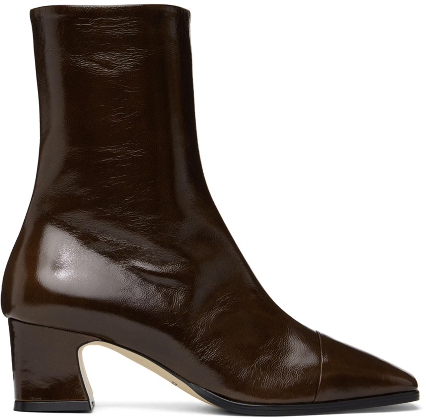 SSENSE Exclusive Brown NewClassic Boots by COMME SE-A