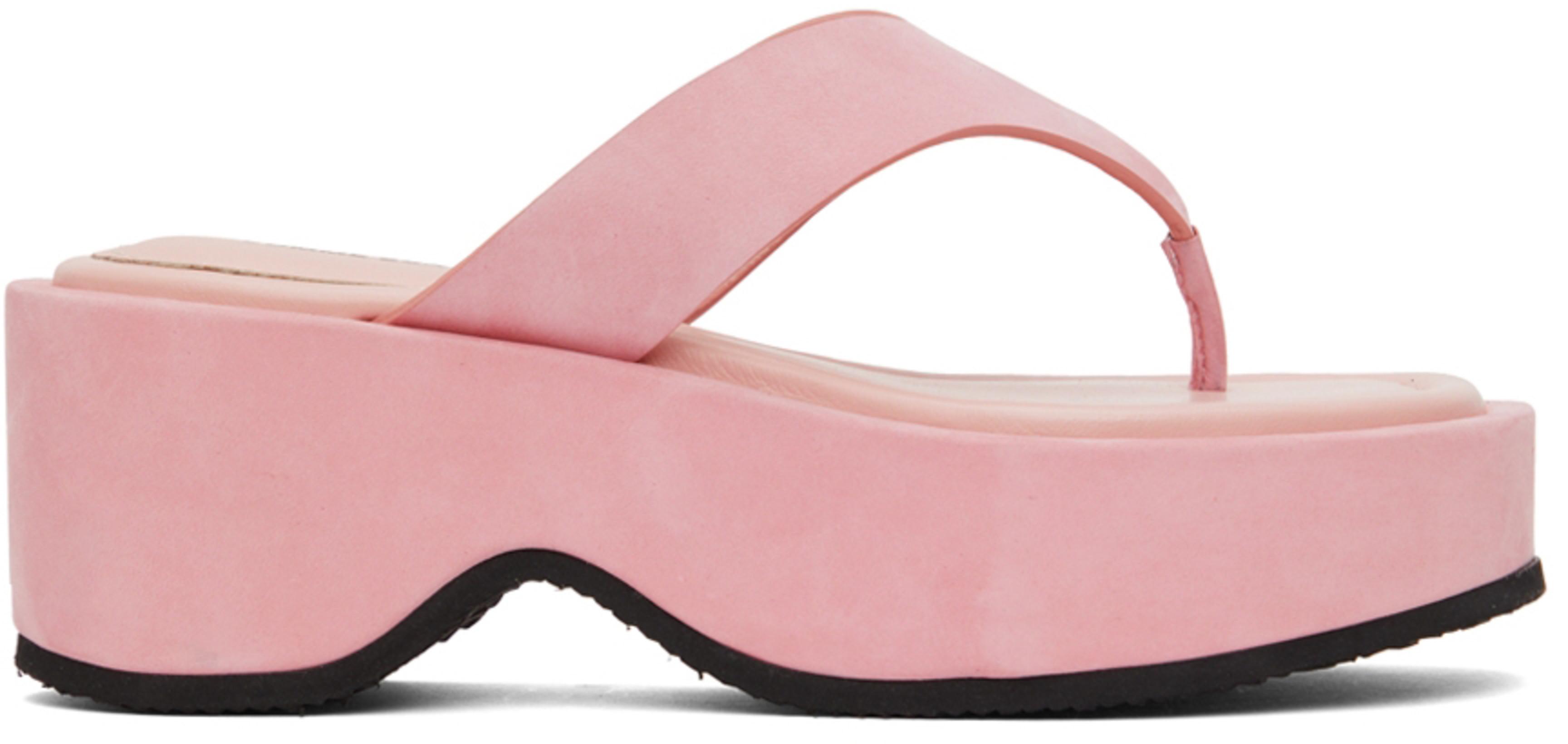 SSENSE Exclusive Pink Joy Sandals by COMME SE-A