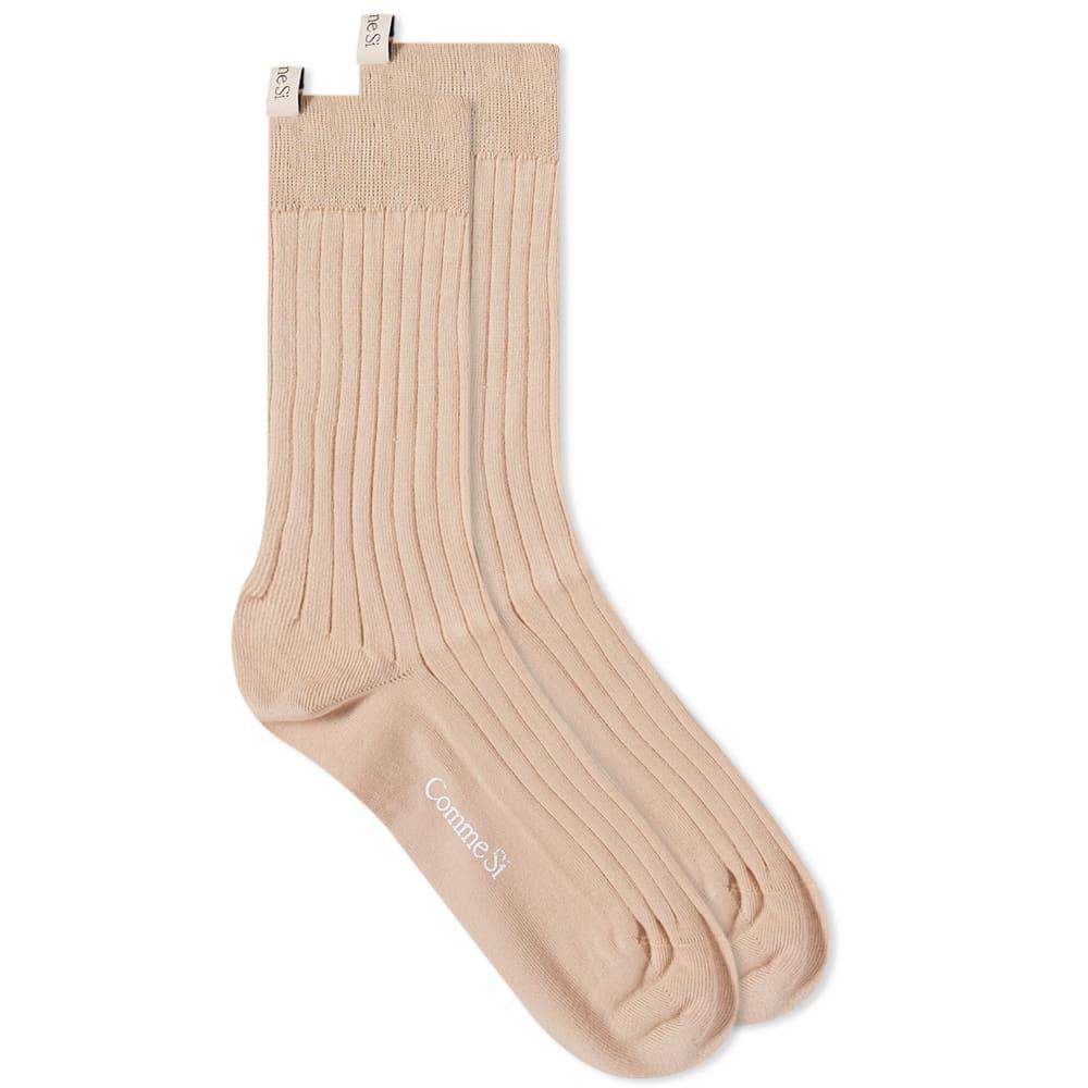 Comme Si Yves Cotton Sock by COMME SI