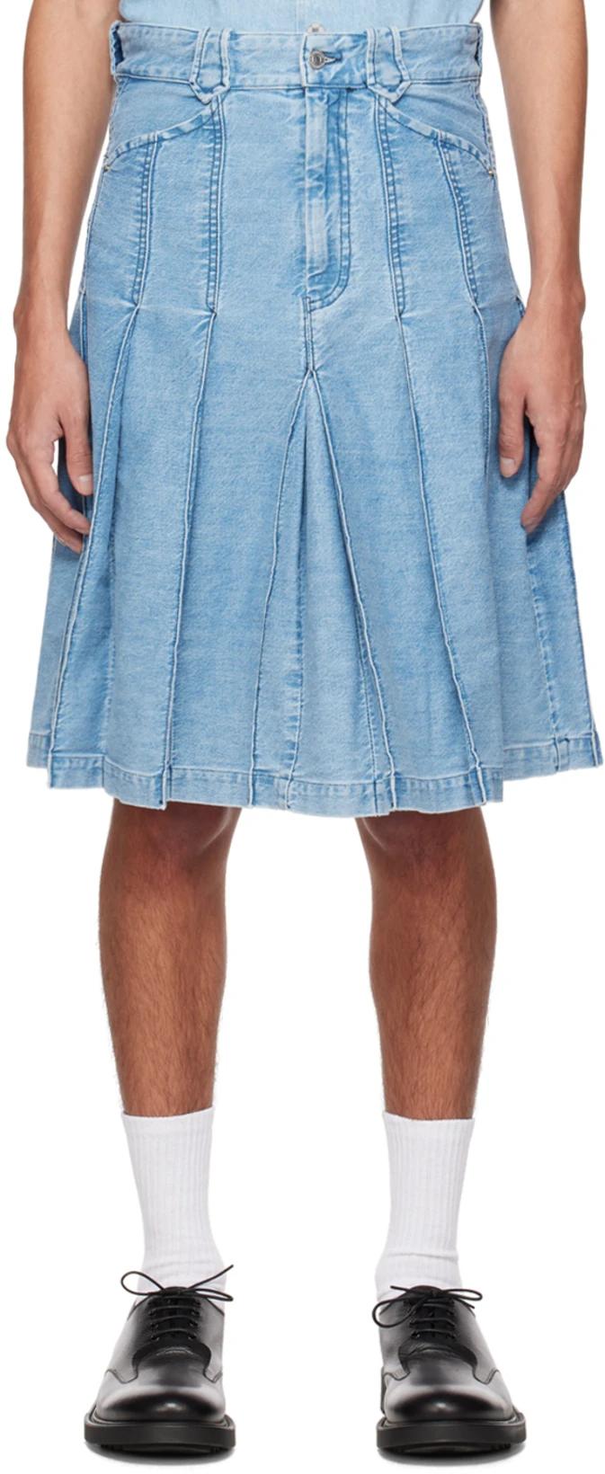 Blue Roadhouse Denim Skirt by COMMISSION